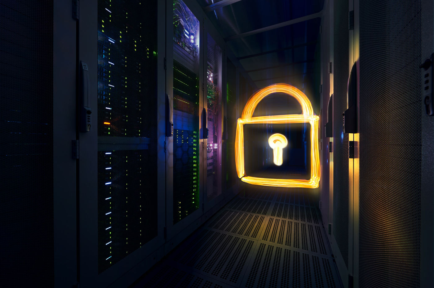 Sicherheitsschloss Lichtgrafik